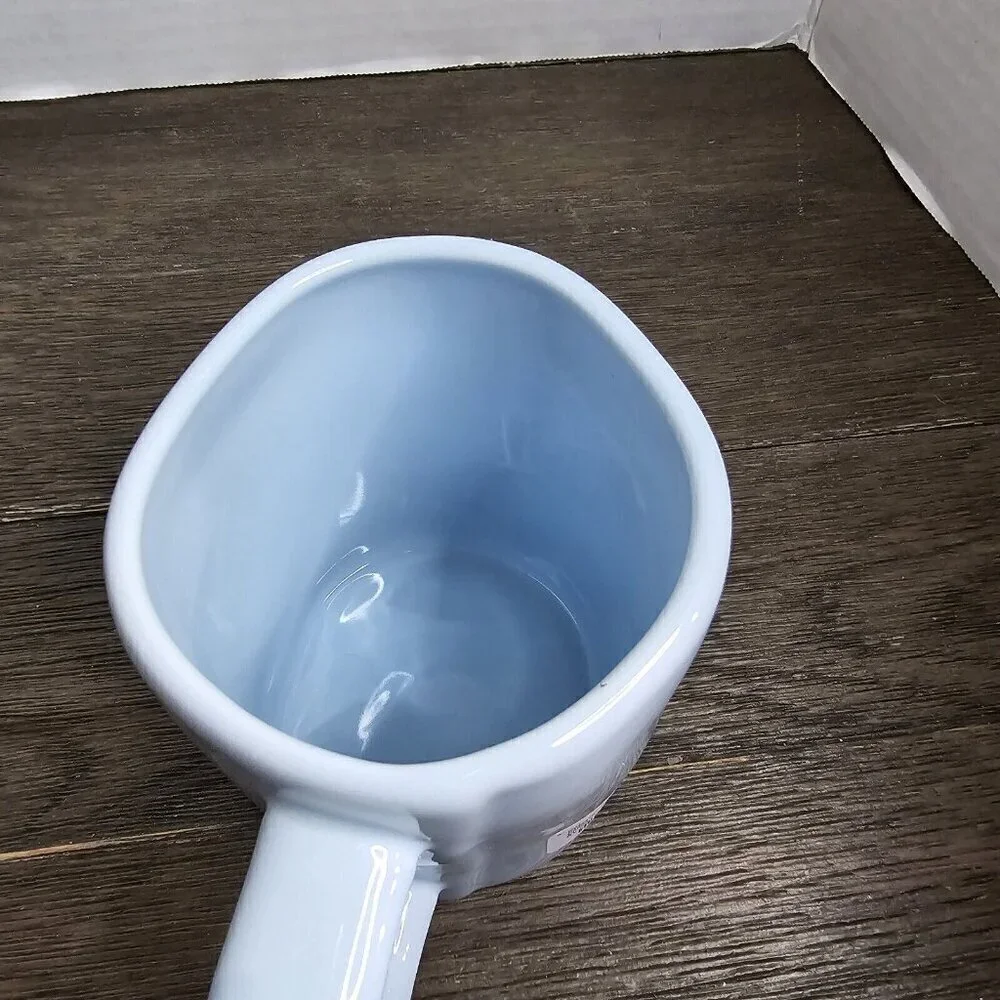 NWT Rae Dunn Hop To It Pastel Blue Easter Mug